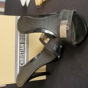 Dior high heel backless sandals size 6.5